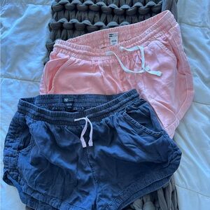 Billabong Pink and Navy Athletic Shorts